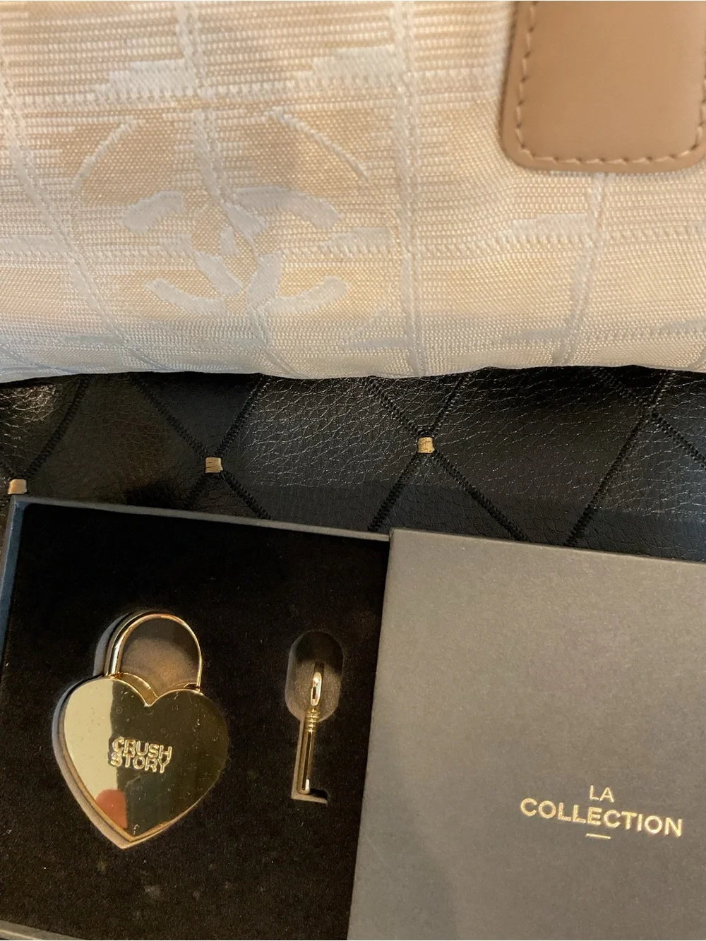 CHANEL 2003 TRAVEL LINE BEIGE BOWLER BAG